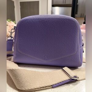 Chic Lilac Authentic Carolina Herrera Small Crossbody Purse